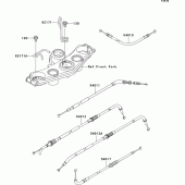 Схема узла: Тросики для Kawasaki ZR750 Z750S