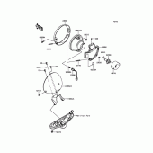 Схема вузла: Headlight(s) для Kawasaki VN900 Vulcan 900 Classic