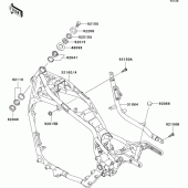 Схема узла: Рама для Kawasaki VN1500 VN1500 Classic
