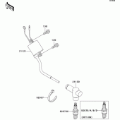 Схема узла: Система зажигания для Kawasaki KX125