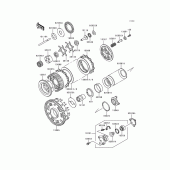 Схема узла: Сцепление для Kawasaki ZG1200 Voyager XII