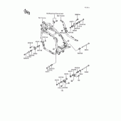 Схема вузла: Кріплення двигуна для Kawasaki ZG1200 Voyager XII