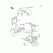Схема вузла: Крило для Kawasaki ZR400 ZRX