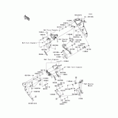 Схема вузла: Нижній обтічник для Kawasaki ZR1000 Z1000