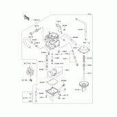 Схема узла: Карбюратор(1/2) для Kawasaki KLX250 KLX250S
