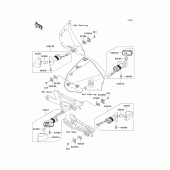 Схема узла: Поворотники для Kawasaki KLE500