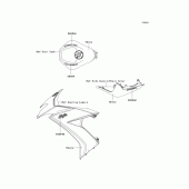 Схема вузла: Decals(ebony)(e9f) для Kawasaki ZX1000 Ninja ZX-10R