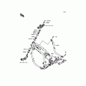 Схема узла: Рулевая колонка для Kawasaki ZR1200 ZRX1200 DAEG