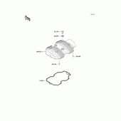 Схема узла: Клапанная крышка для Kawasaki EJ800 W800
