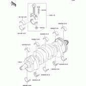 Схема вузла: Колінчастий вал для Kawasaki ZX900 Ninja ZX-9R