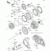 Схема узла: Сцепление для Kawasaki VN1700 VN1700 Voyager ABS
