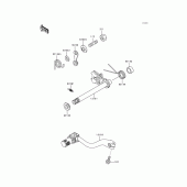 Схема вузла: Перемикач передач для Kawasaki KX125