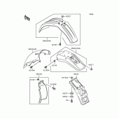 Схема узла: Крыло для Kawasaki KLX250 KLX250ES