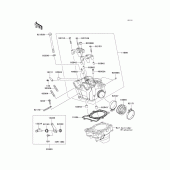 Схема вузла: Головка циліндра для Kawasaki KX250/KX252 KX250F
