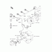 Схема вузла: Ignition system для Kawasaki ZX900 Ninja ZX-9R