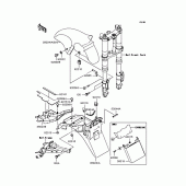 Схема узла: Fenders для Kawasaki ZX1200 Ninja ZX-12R