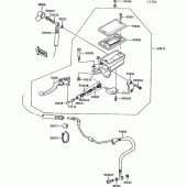 Схема вузла: Clutch master cylinder для Kawasaki ZX1000 ZX-10