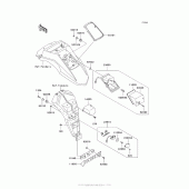 Схема узла: Taillight(S) для Kawasaki KL650 KLR650