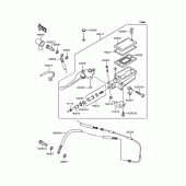 Схема вузла: Clutch master cylinder для Kawasaki ZX900 GPZ900R