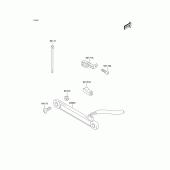 Схема узла: Задний фонарь (Стоп-сигнал) для Kawasaki KLX400 KLX400R