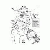 Схема вузла: Паливний бак для Kawasaki EN650 Vulcan S ABS
