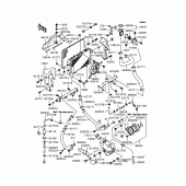 Схема вузла: Радіатор для Kawasaki ZR1200 ZRX1200R