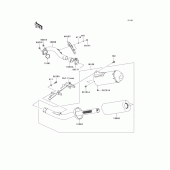 Схема вузла: Вихлопна система (as) для Kawasaki KX250/ KX252 KX250F