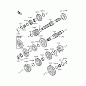 Схема вузла: Трансмісія для Kawasaki ZR1200 ZRX1200R