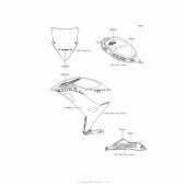 Схема вузла: Decals (Orange) для Kawasaki EX650 Ninja 650