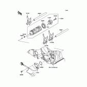 Схема узла: Gear Change Drum/Shift Fork(s) для Kawasaki ZG1400 1400GTR ABS