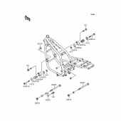 Схема вузла: Кріплення двигуна для Kawasaki ZR750 Zephyr