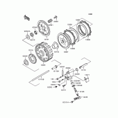 Схема вузла: Зчеплення для Kawasaki EJ650 W650