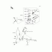 Схема вузла: Передній гальмівний циліндр Kawasaki EX650 Ninja 650 ABS