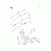 Схема вузла: Троси для Kawasaki ER400 ER-4N