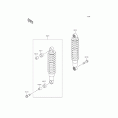 Схема вузла: Амортизатор для Kawasaki BJ250