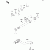 Схема узла: Переключатель передач для Kawasaki KX125