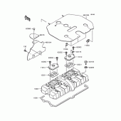 Схема узла: Клапанная крышка для Kawasaki ZR400 ZRX-II