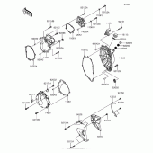 Схема вузла: Engine Cover(S) для Kawasaki ZX636 Ninja ZX-6R ABS KRT Edition