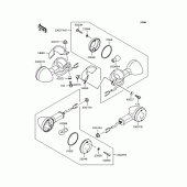 Схема вузла: Поворотники для Kawasaki VN400 Vulcan II
