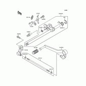 Схема вузла: Перемикач передач для Kawasaki ZR250 Balius-II