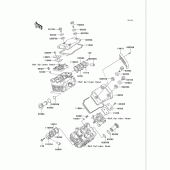 Схема вузла: Клапанна кришка для Kawasaki VN750 Vulcan 750