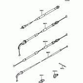 Схема узла: Cable для Kawasaki ZX900 GPZ900R