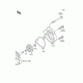 Схема вузла: Водяний насос Kawasaki KLX250 KLX250