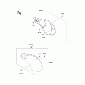 Схема вузла: Side covers для Kawasaki KX500