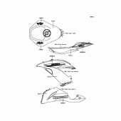 Схема вузла: Decals(Green) для Kawasaki ZX636 Ninja ZX-6R 30th Anniversary Edition