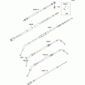 Схема вузла: Троси для Kawasaki VN800 Vulcan 800