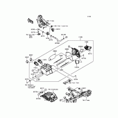 Схема вузла: Повітряний фільтр для Kawasaki EX300 Ninja 300