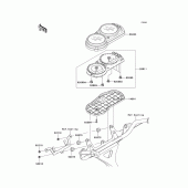 Схема узла: Измерительный прибор для Kawasaki ZX600 Ninja ZX-6