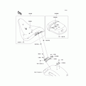Схема узла: Сиденье для Kawasaki VN1700 VN1700 Classic
