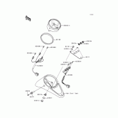 Схема узла: Meter(s) для Kawasaki VN1500 VN1500 Classic Tourer Fi